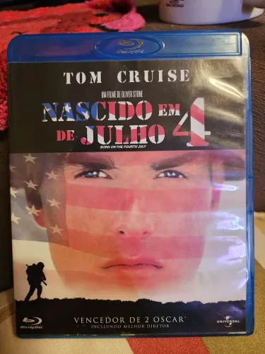 Blu Ray Nascido em 4 de Julho Tom Cruise dublado original