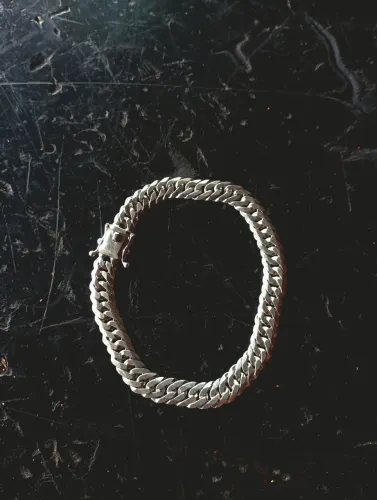 PULSEIRA ELO DUPLO 8MM PRATA 925 (JÓIA)