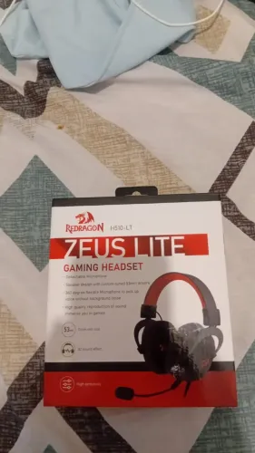 Headset Gamer Redragon Zeus Lite Drivers 53mm Com Um Pequeno Defeito Do Lado Direito