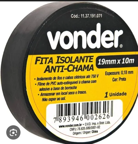 Fita isolante Vonder 10m