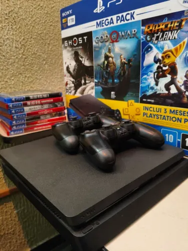 PS4 Slim 1TB +7 jogos