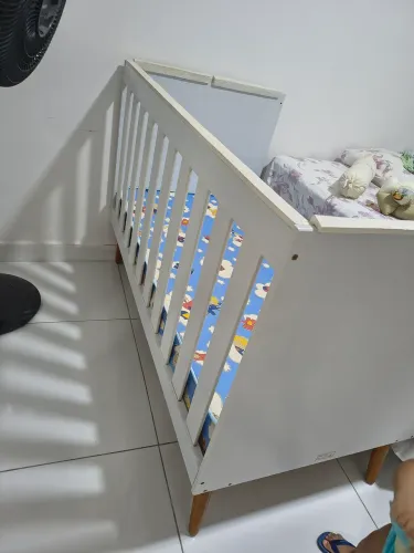 Berço completo:Mini cama +colchão Ortobom