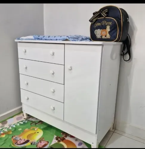 mais vendida do momento linda comoda com gaveta infantil nova pronta entrega