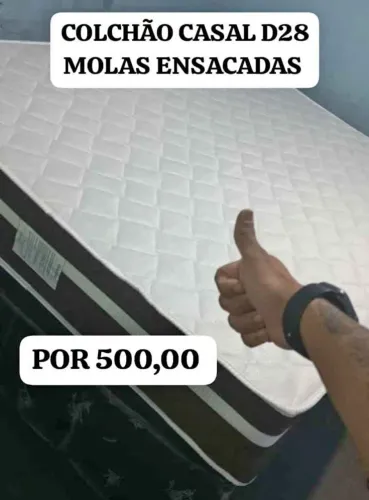 COLCHÃO CASAL MOLAS ENSACADAS D28