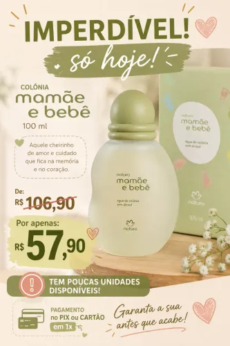 Colônia mamãe bebê