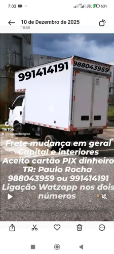 Mudanças em geral Frete transporte barato