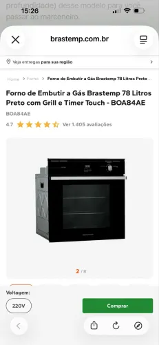 Forno de embutir Novo na Caixa