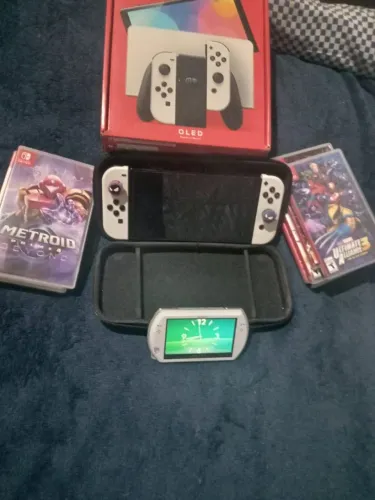 Nintendo switch OLED completo mais um PSP go aceito trocas 