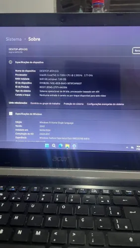 Notebook Acer aspire 5