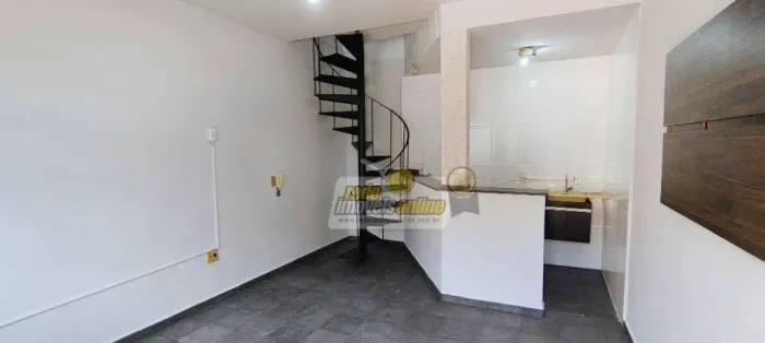 Flat com 1 dormitório para alugar, 42 m² por R$ 857,57/mês - Olinda - Uberaba/MG
