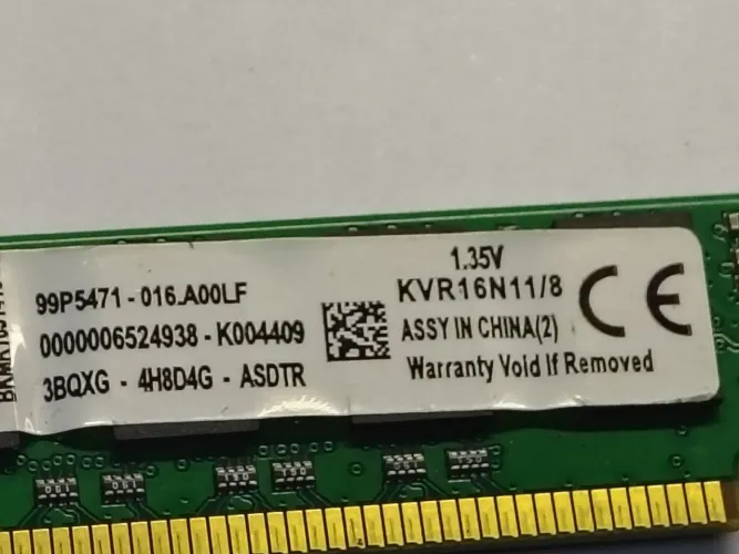 Memória Kingston 8 GB Ddr3 1600mhz Só Venda