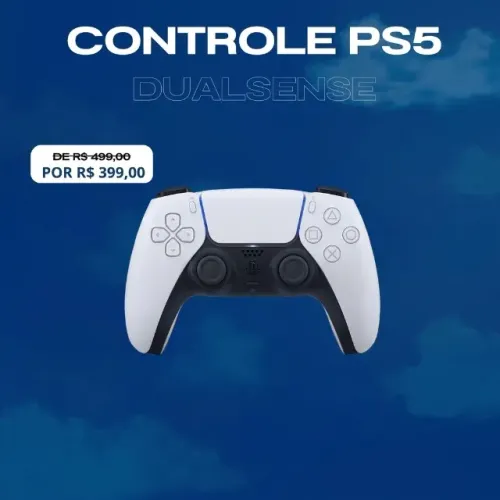 Controle Ps5 Dualsense Branco - Lacrado