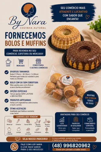 Fornecemos bolos para seu comércio