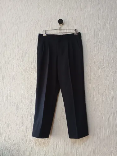 calça social angelo litrico alfaiataria azul escura masculina tam 44
