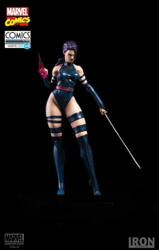 Psylocke Exclusiva 2 cabeças Art Scale 1/10 Marvel Comics Iron Studios