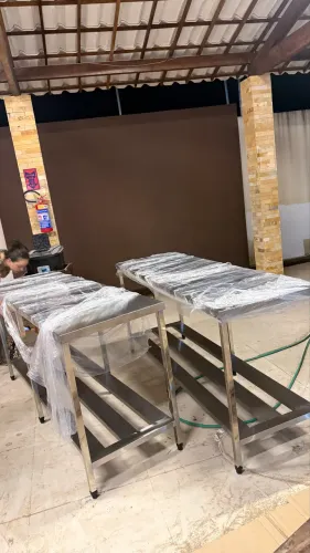 Mesas de inox 1.90x60