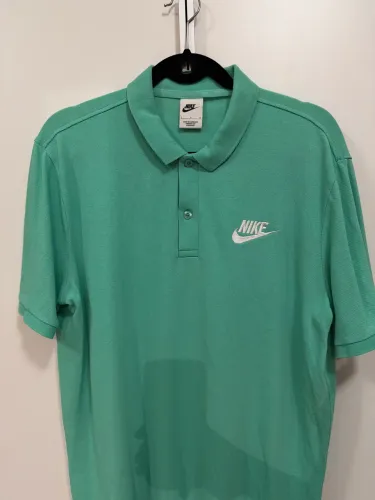 Polo Nike Verde-Água Masculina - Tamanho G