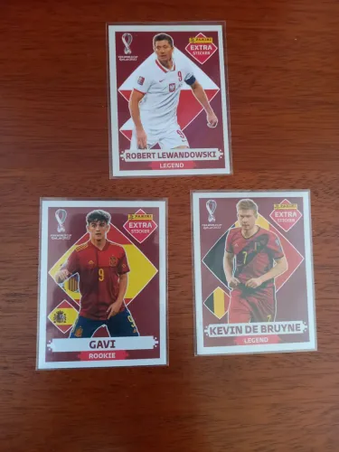 Lote de figurinhas Extra Sticker Legend Copa 2022