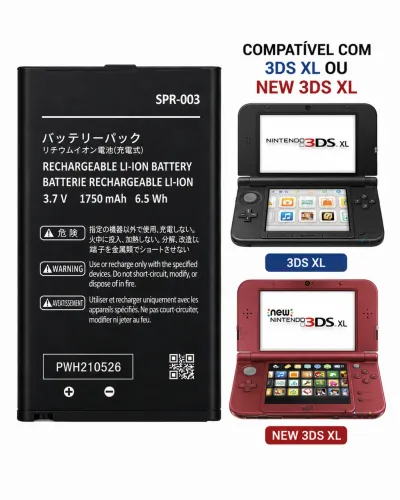 Bateria Premium Nintendo 3ds Xl / New 3ds Xl - Envio Olx Pay