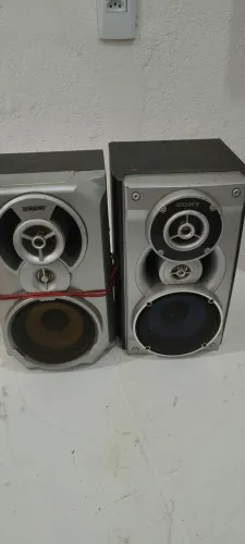 Caixa de som 3 pares usadas algumas marcas de uso.