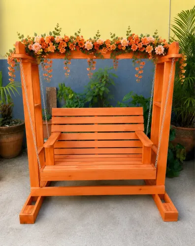Balanço laranja sem as flores