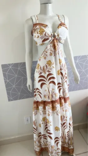 Vestido longo tamanho único