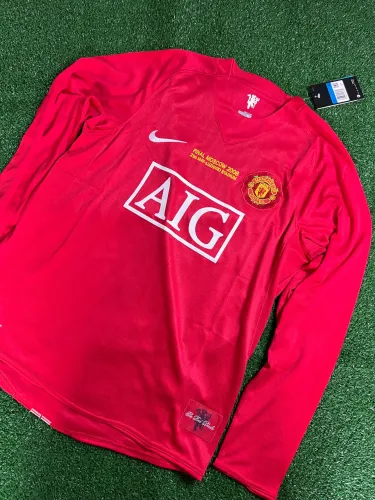 Camisa Manchester United Titular 2007/08 - Manga Comprida