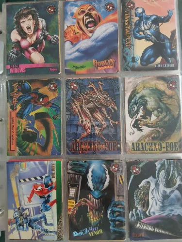cards spider-man homem-aranha fleer ultra e premium
