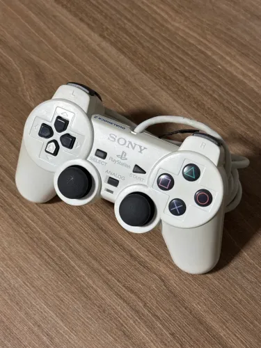 Controle DualShock 2 White PSX DESR-10 Raro
