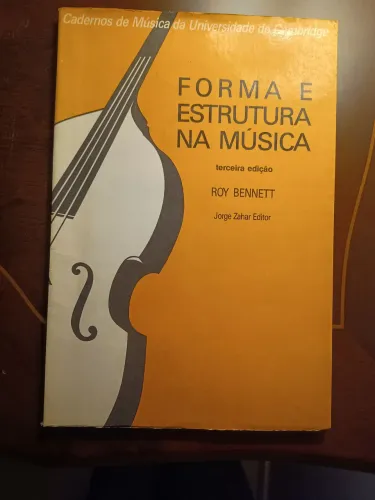 Livro Forma E Estrutura Na Música Roy Bennett Jorge Zahar
