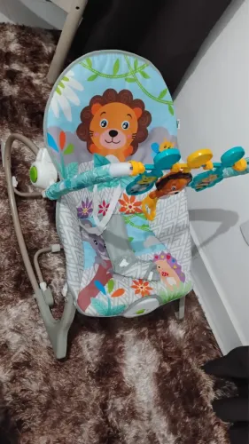 Cadeira de Descanso e Balanço Funtime Leão Maxi Baby (Pouco Uso)