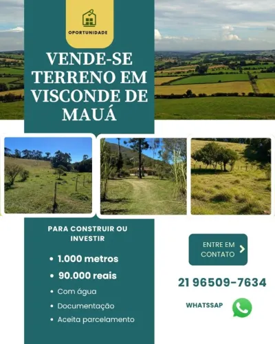 Terreno em visconde de mauá