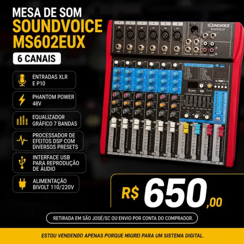 Mesa Soundvoice 6 canais