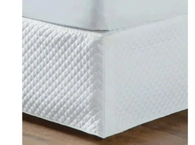 Saia cama box casal SANTISTA - Metalada Quadriculada