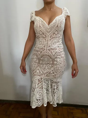 Vestido Renda Branco