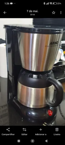Cafeteira elétrica inox 24 xícaras