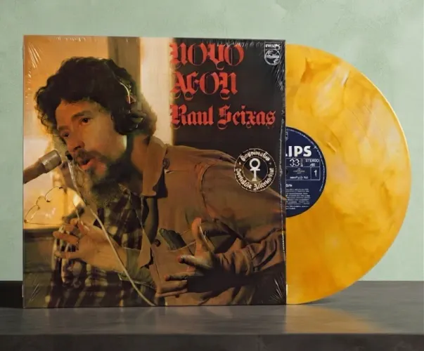 Vinil Raul Seixas - Novo Aeon | LP Colorido, 180g, Lacrado)