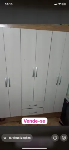 Guarda roupa 6 portas e duas gaveta
