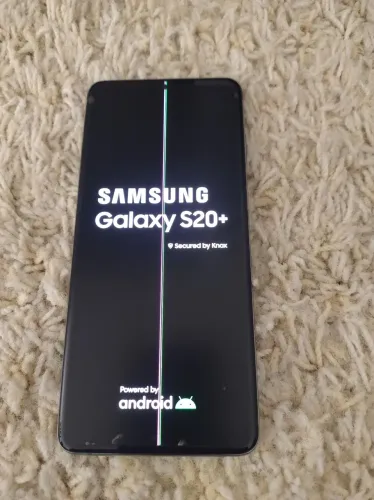 Sanssung S20+com linha na tela funcionando perfeitamente