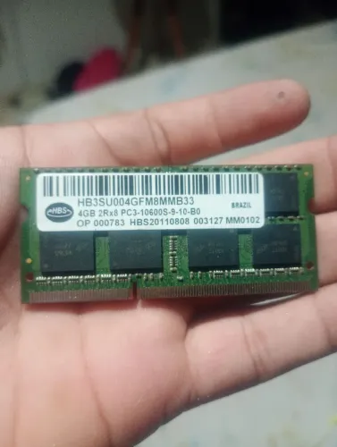 Memória ram 4GB PC3 notebook