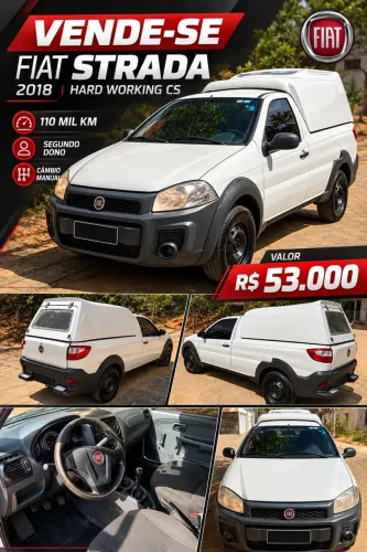 Fiat Strada Working Hard 1.4 Fire Flex 8V CS 2018