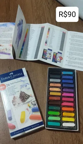 Giz pastel seco Faber Castell 24 cores 
