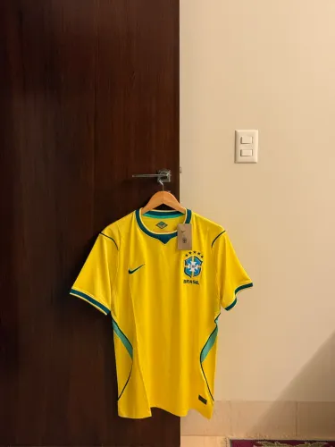 Camiseta Brasil Amarela Nike Masculina G Nova