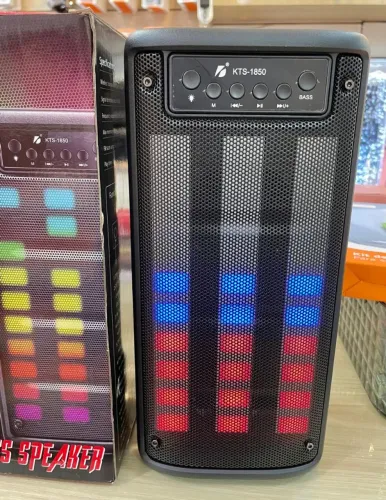 Caixa de Som 20W LED Barra Rítmica KTS-1850 c/ entrada p microfone