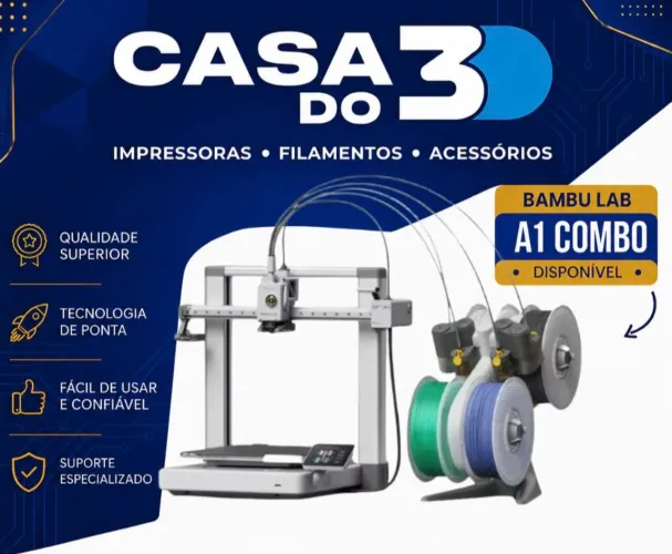 BAMBU LAB A1 COMBO - NOVA E LACRADA