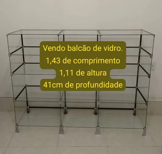 Balcão de vidro