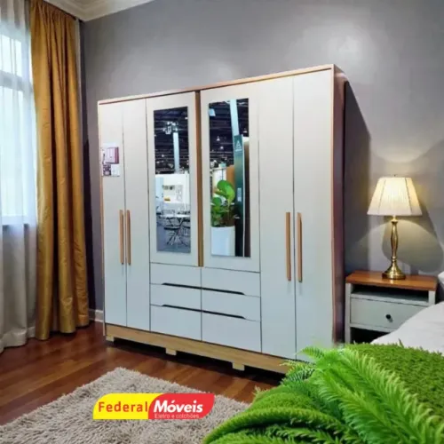 Guarda Roupa com Espelho - Promoção!