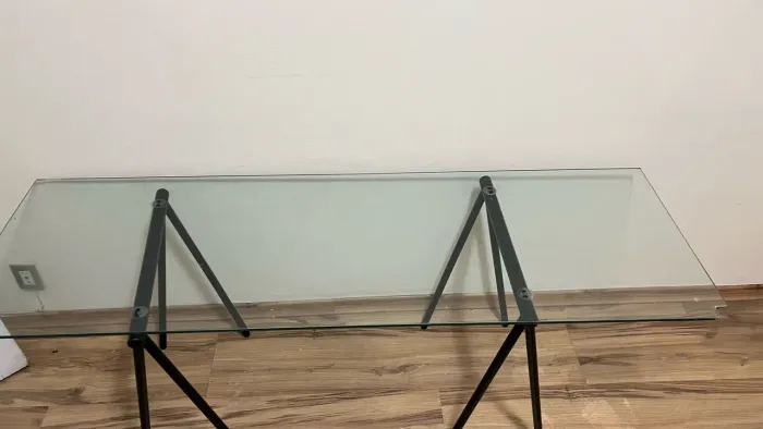 Mesa de Escritório - vidro Blindex