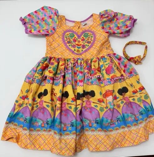 Vestido caipira 8 anos