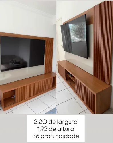 Rack com painel 600 reais